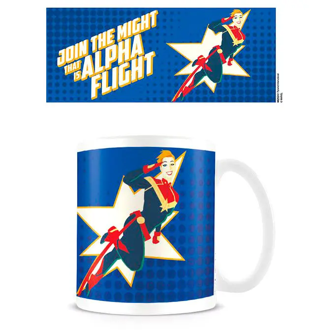 Marvel Captain Marvel Csatlakozz az alfa repüléshez bögre termékfotó