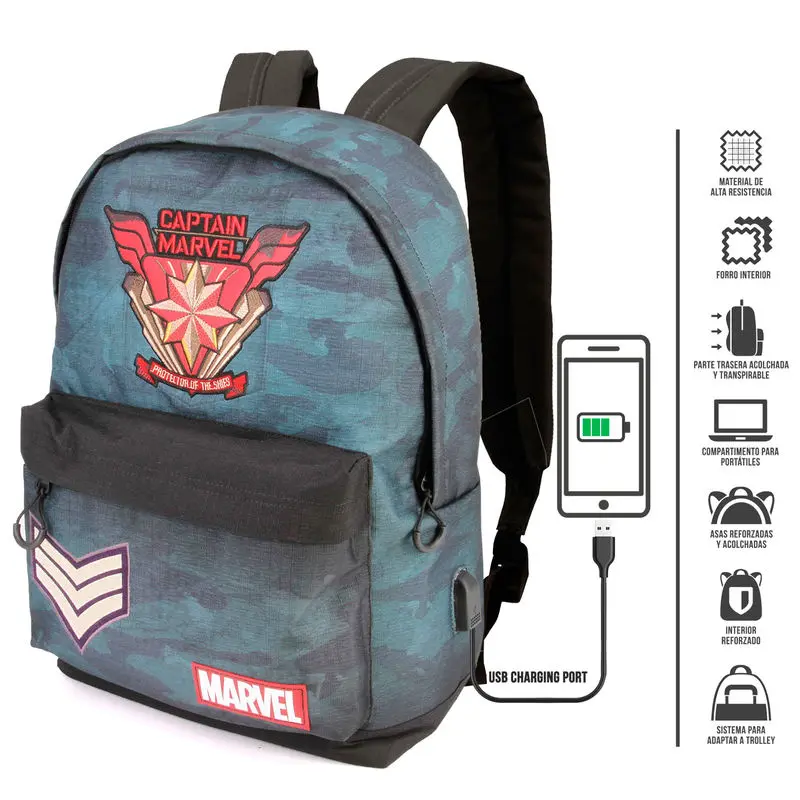 Marvel Captain Marvel táska hátizsák 42cm termékfotó