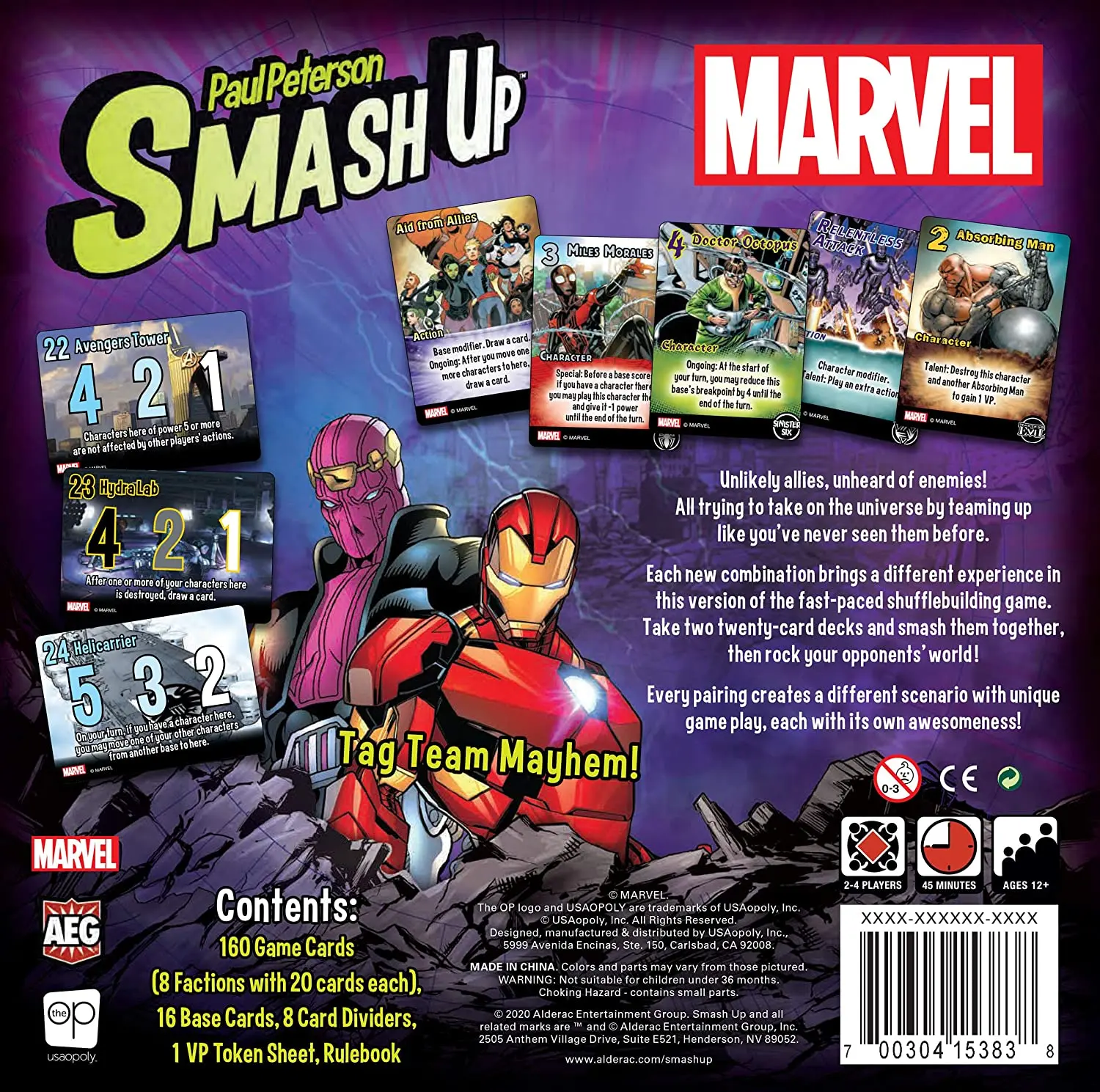 Marvel Card Game Smash Up: Marvel Angol nyelvű termékfotó