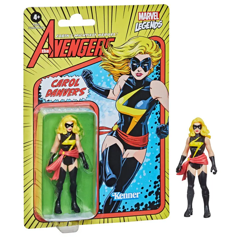 Marvel Carol Danvers retro figura 9,5cm termékfotó