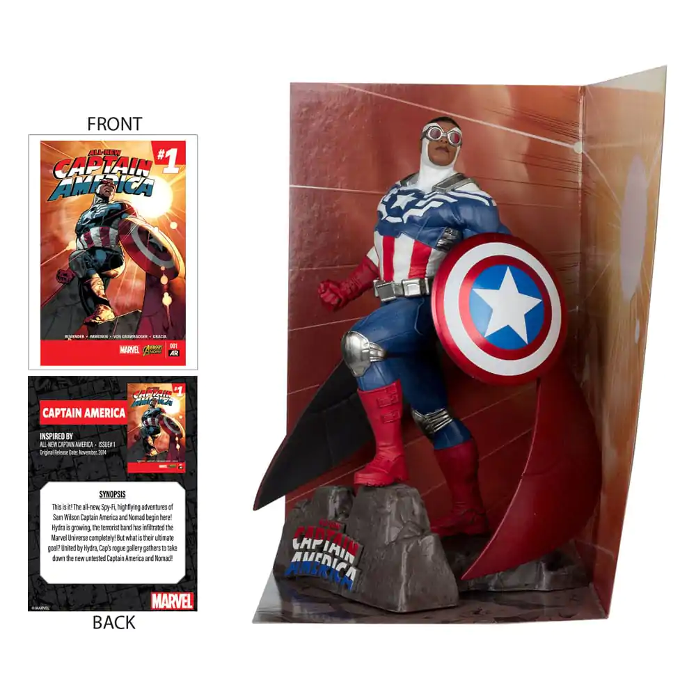 Marvel Collection 1/10 Captain America (All-New Captain America #1) PVC szobor figura 17 cm termékfotó