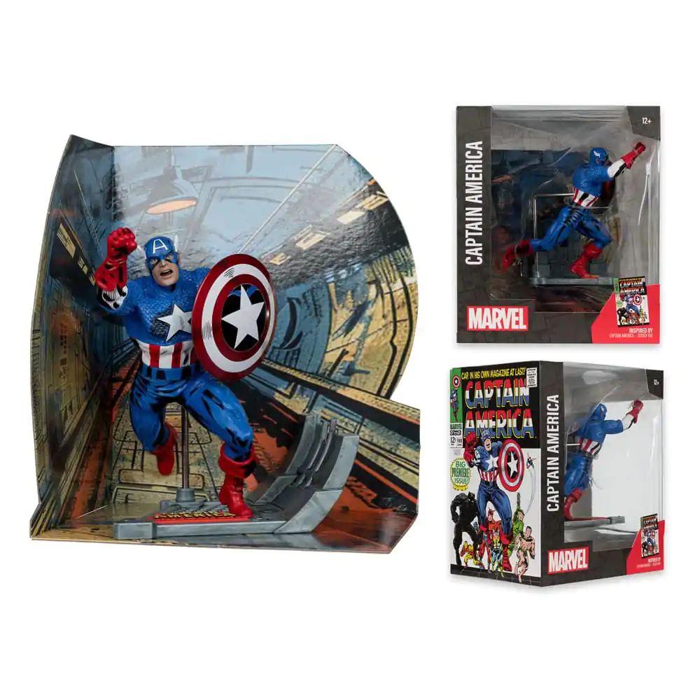 Marvel Collection 1/10 Captain America (Captain America #100) PVC szobor figura 12 cm termékfotó