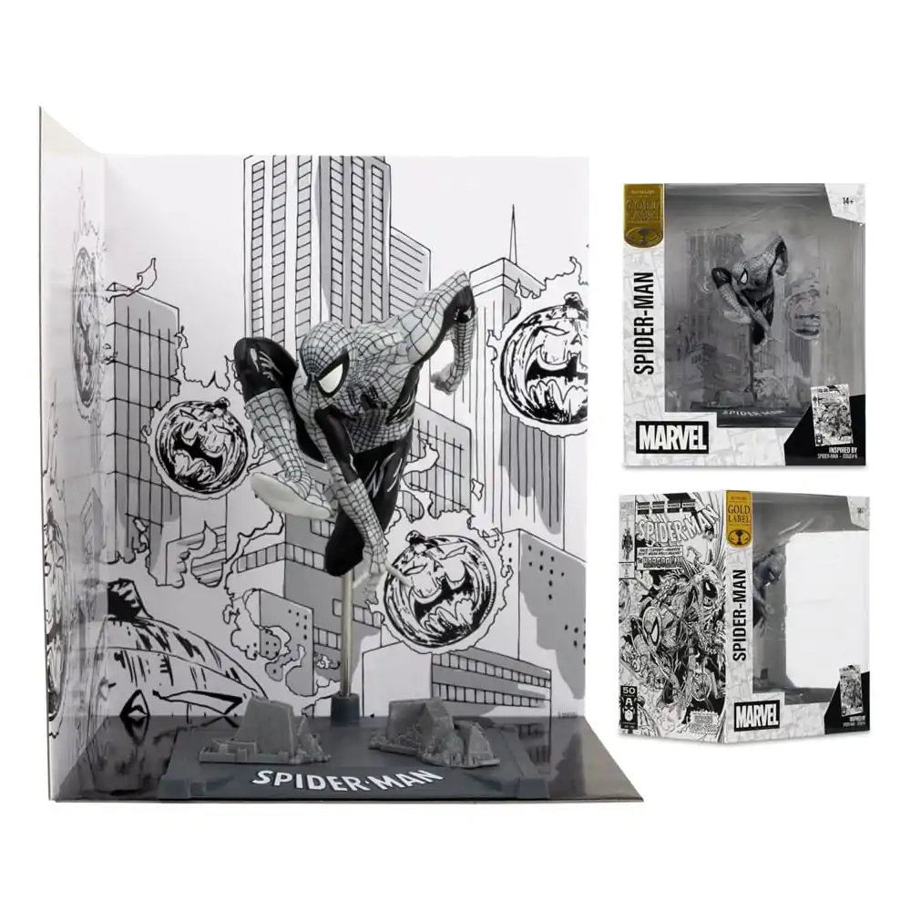 Marvel Collection 1/10 Spider-Man (Spider-Man #6)(Line Art)(Gold Label) PVC szobor figura 10 cm termékfotó