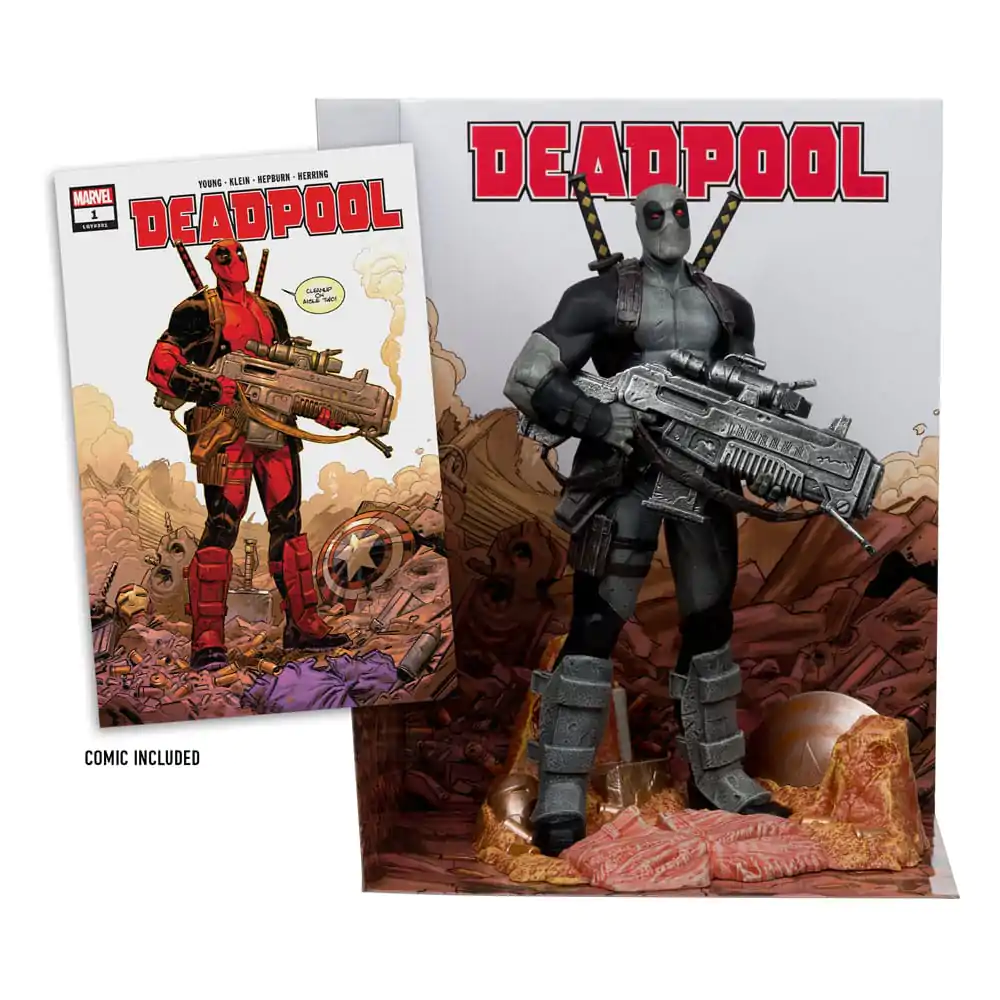 Marvel Collection 1/6 Deadpool (Deadpool #1)(Grey Suit Chase) PVC szobor figura 27 cm termékfotó