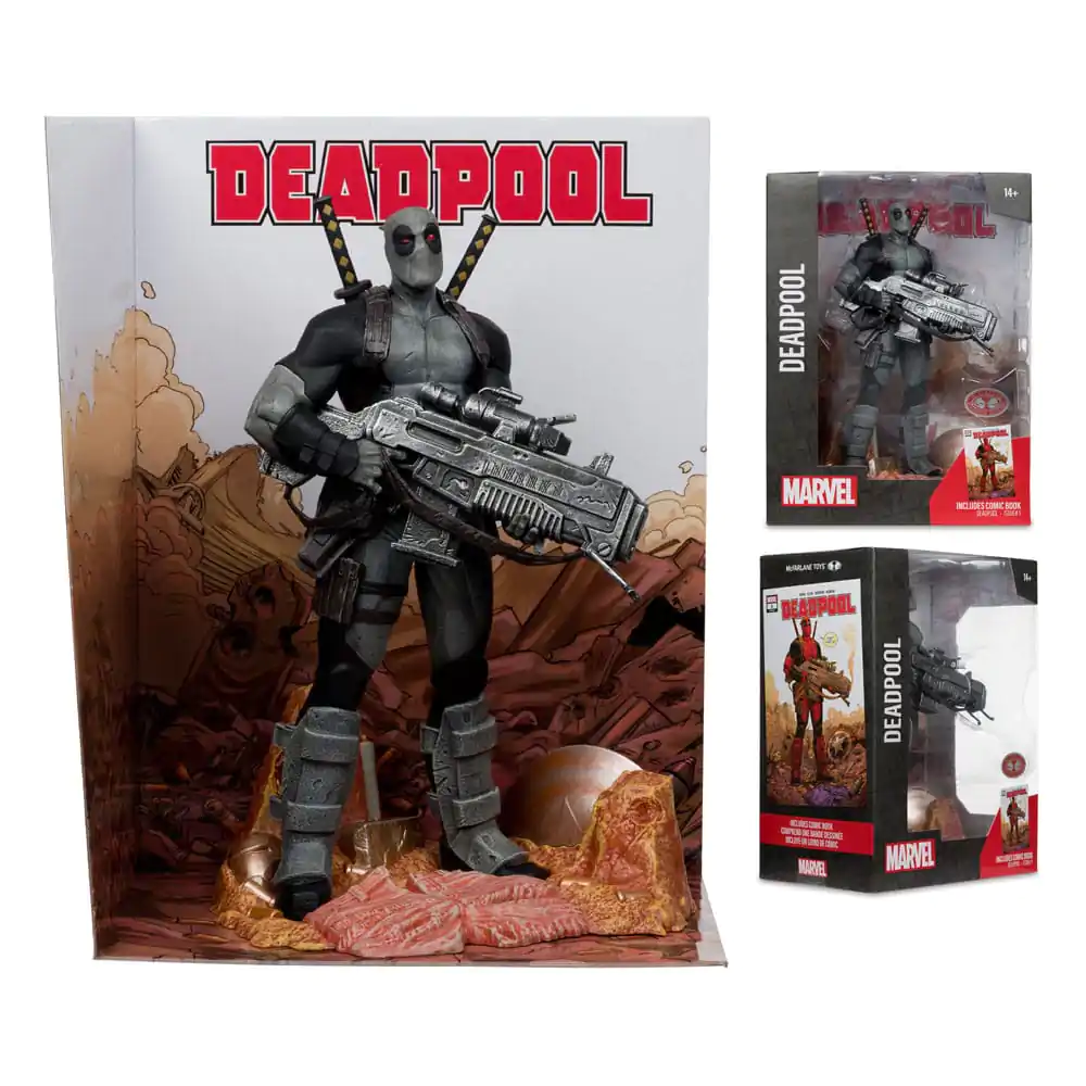 Marvel Collection 1/6 Deadpool (Deadpool #1)(Grey Suit Chase) PVC szobor figura 27 cm termékfotó