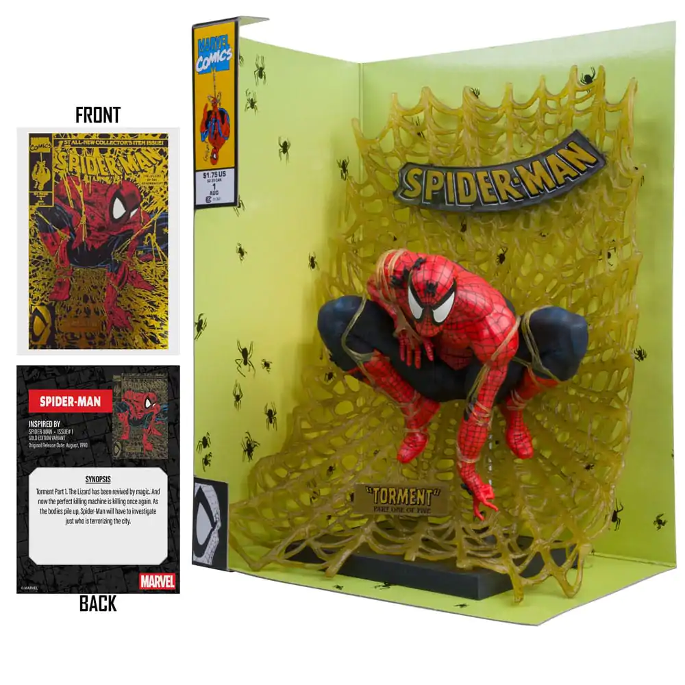 Marvel Collection 1/6 Spider-Man (Spider-Man # 1) (Gold Edition) (Gold Label) PVC szobor figura 15 cm termékfotó