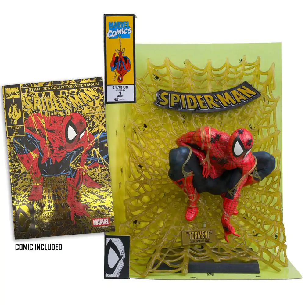 Marvel Collection 1/6 Spider-Man (Spider-Man # 1) (Gold Edition) (Gold Label) PVC szobor figura 15 cm termékfotó