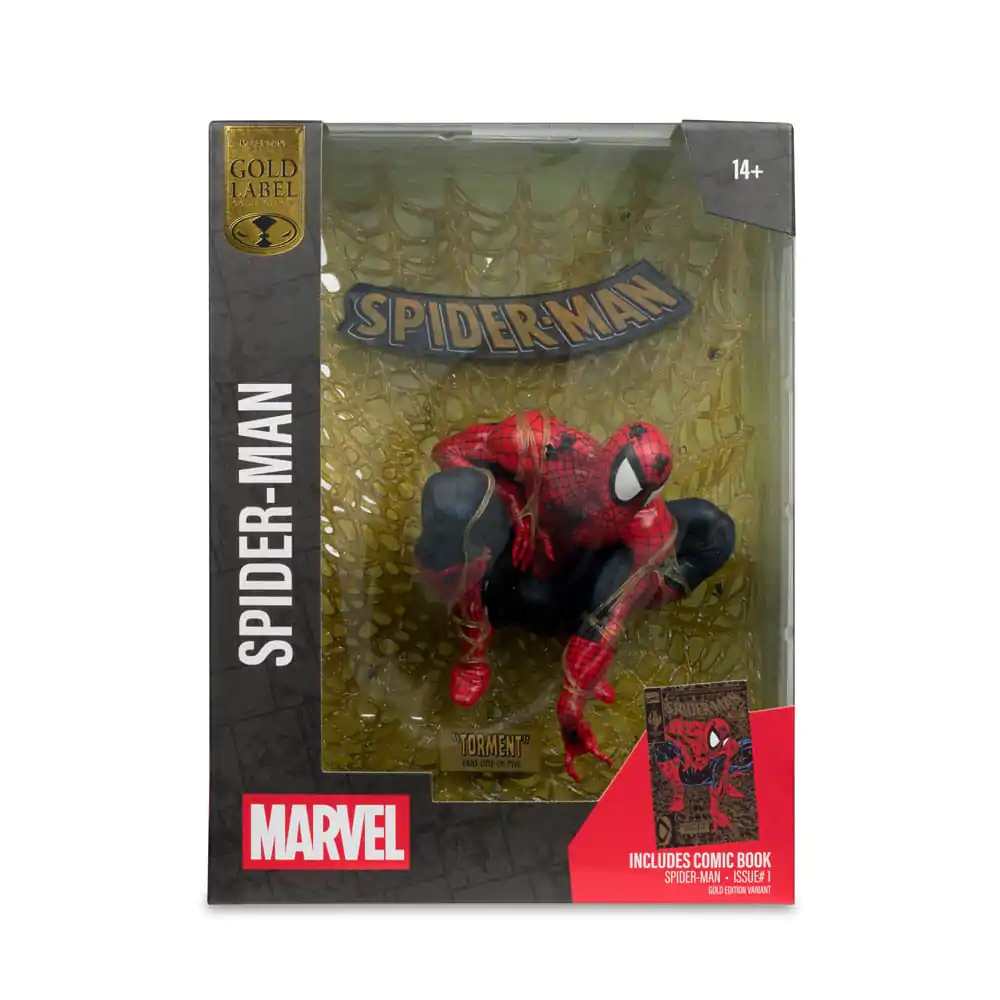 Marvel Collection 1/6 Spider-Man (Spider-Man # 1) (Gold Edition) (Gold Label) PVC szobor figura 15 cm termékfotó