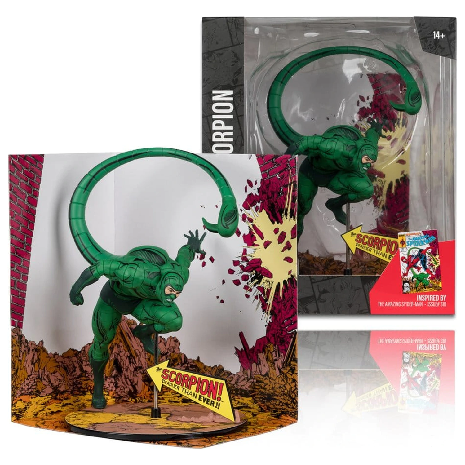 Marvel Collection PVC figura 1/10 Scorpion (The Amazing Spider-Man #318) 17 cm termékfotó
