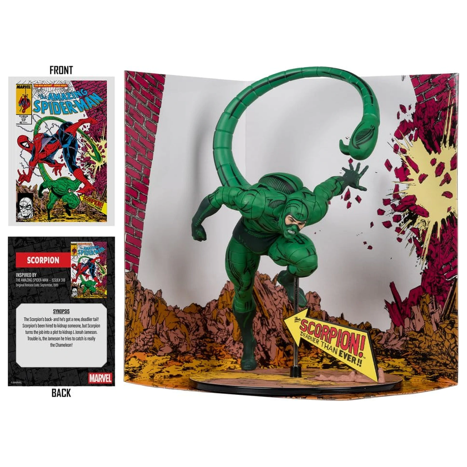 Marvel Collection PVC figura 1/10 Scorpion (The Amazing Spider-Man #318) 17 cm termékfotó