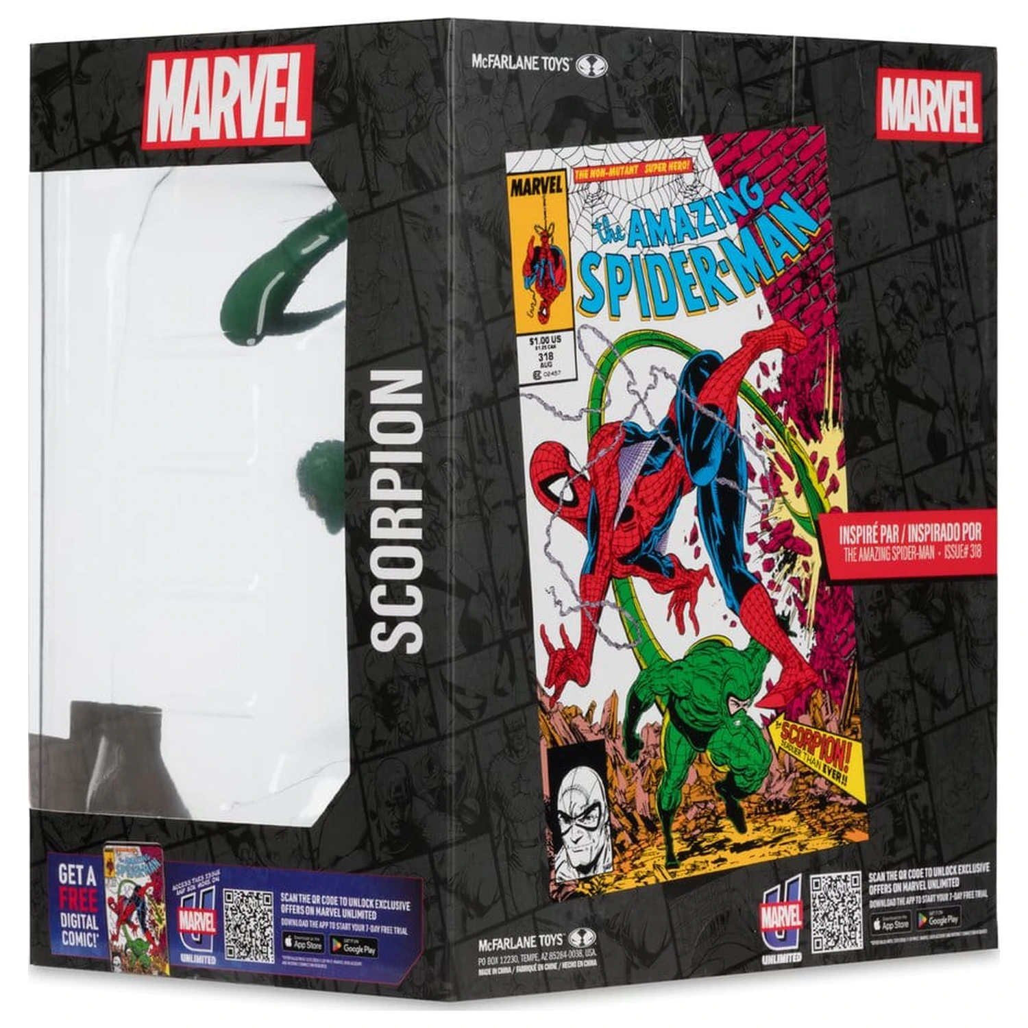 Marvel Collection PVC figura 1/10 Scorpion (The Amazing Spider-Man #318) 17 cm termékfotó