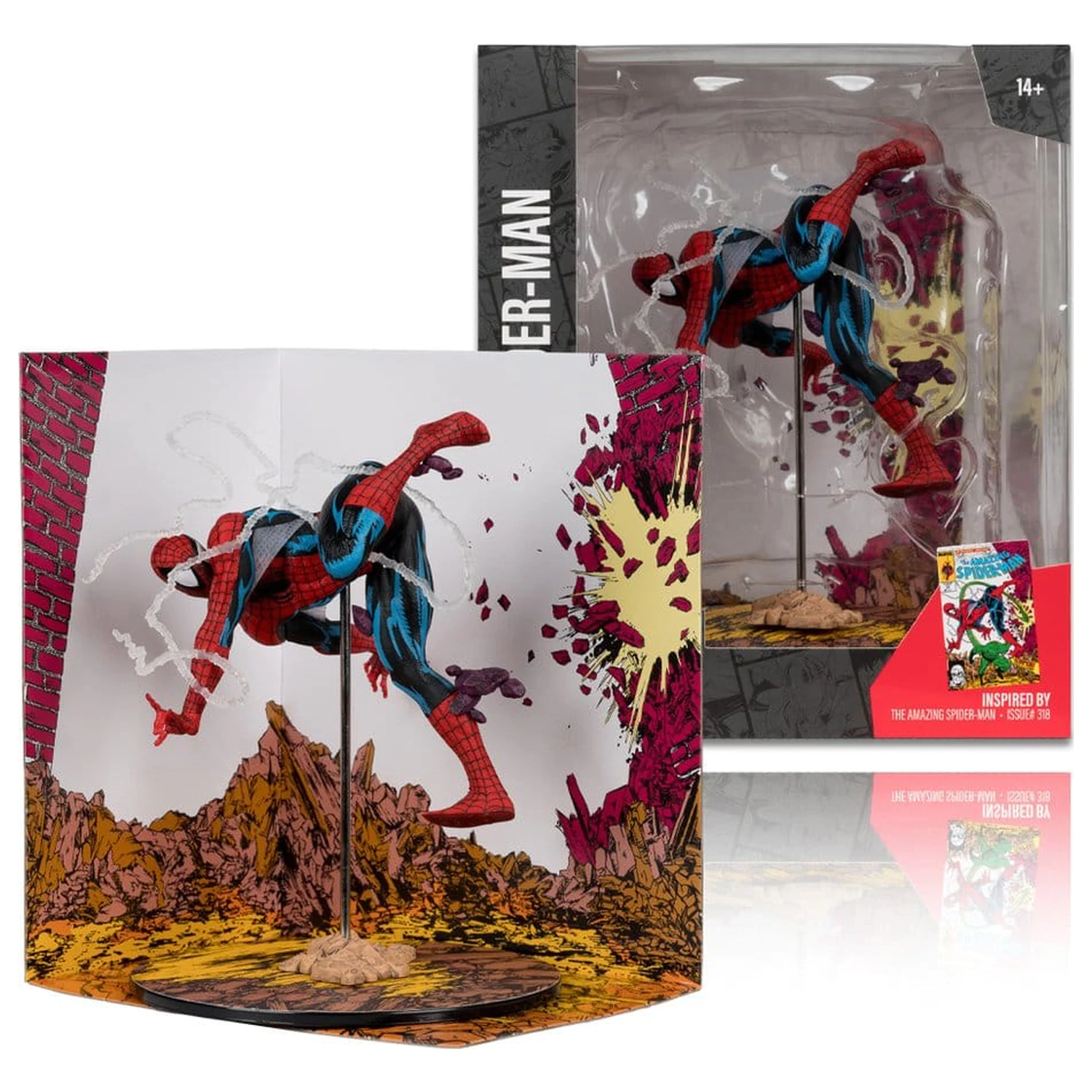 Marvel Collection PVC figura 1/10 Spider-Man (The Amazing Spider-Man #318) 17 cm termékfotó