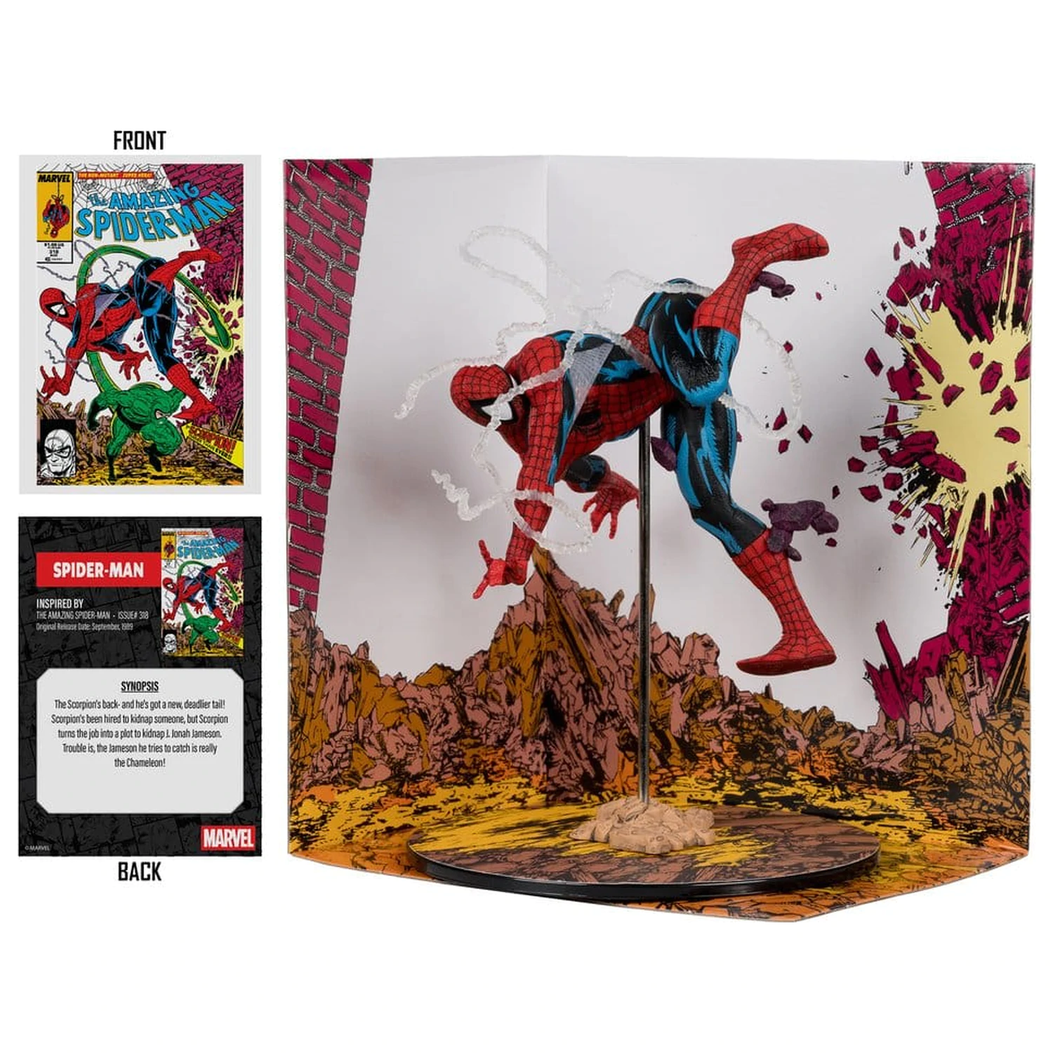 Marvel Collection PVC figura 1/10 Spider-Man (The Amazing Spider-Man #318) 17 cm termékfotó