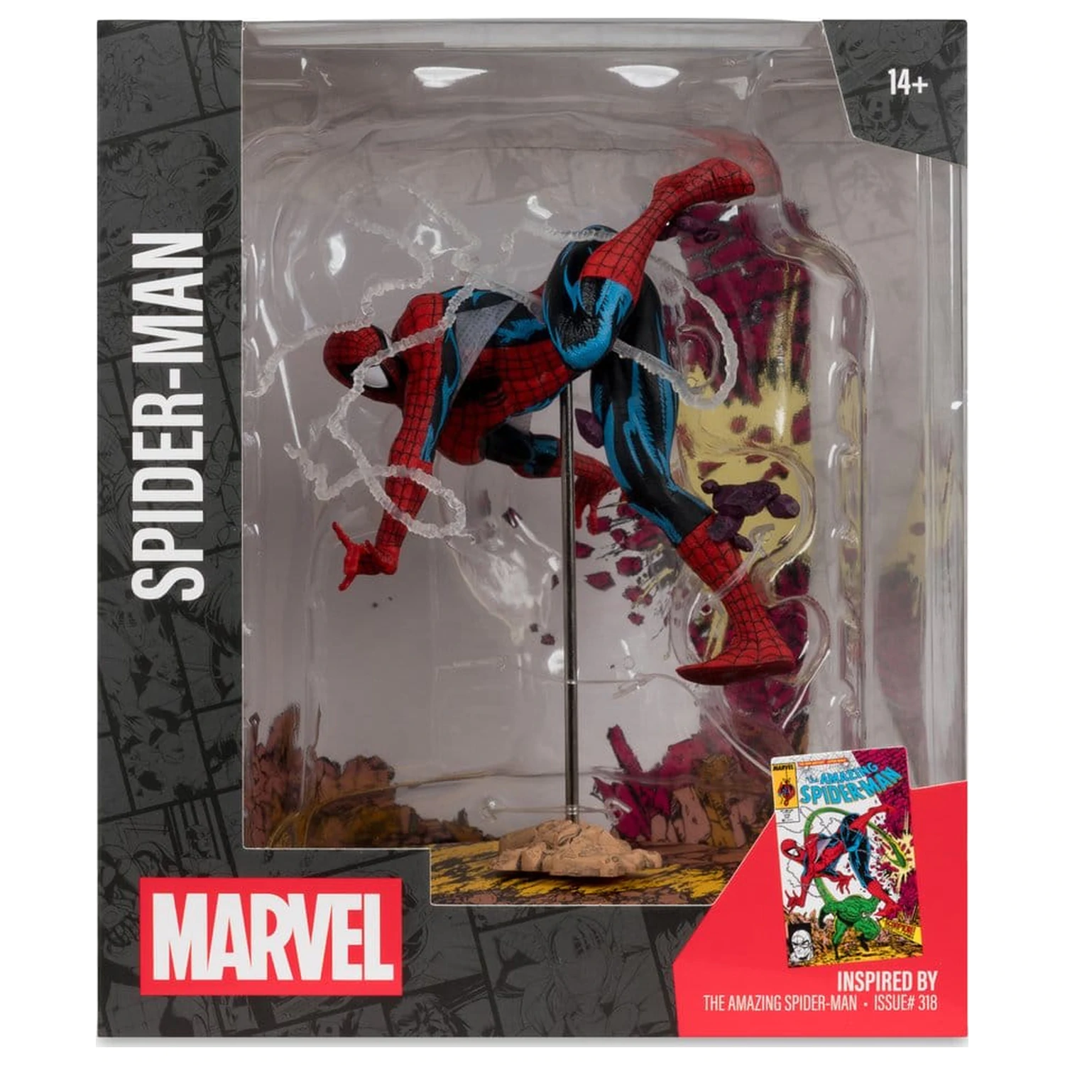 Marvel Collection PVC figura 1/10 Spider-Man (The Amazing Spider-Man #318) 17 cm termékfotó