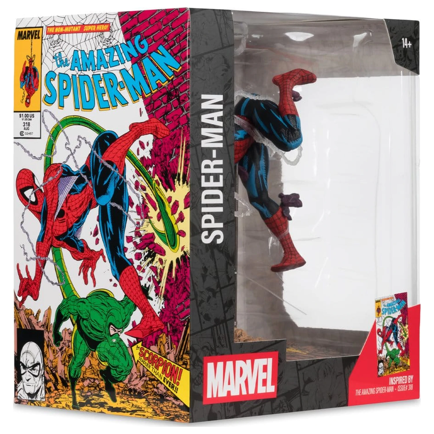 Marvel Collection PVC figura 1/10 Spider-Man (The Amazing Spider-Man #318) 17 cm termékfotó
