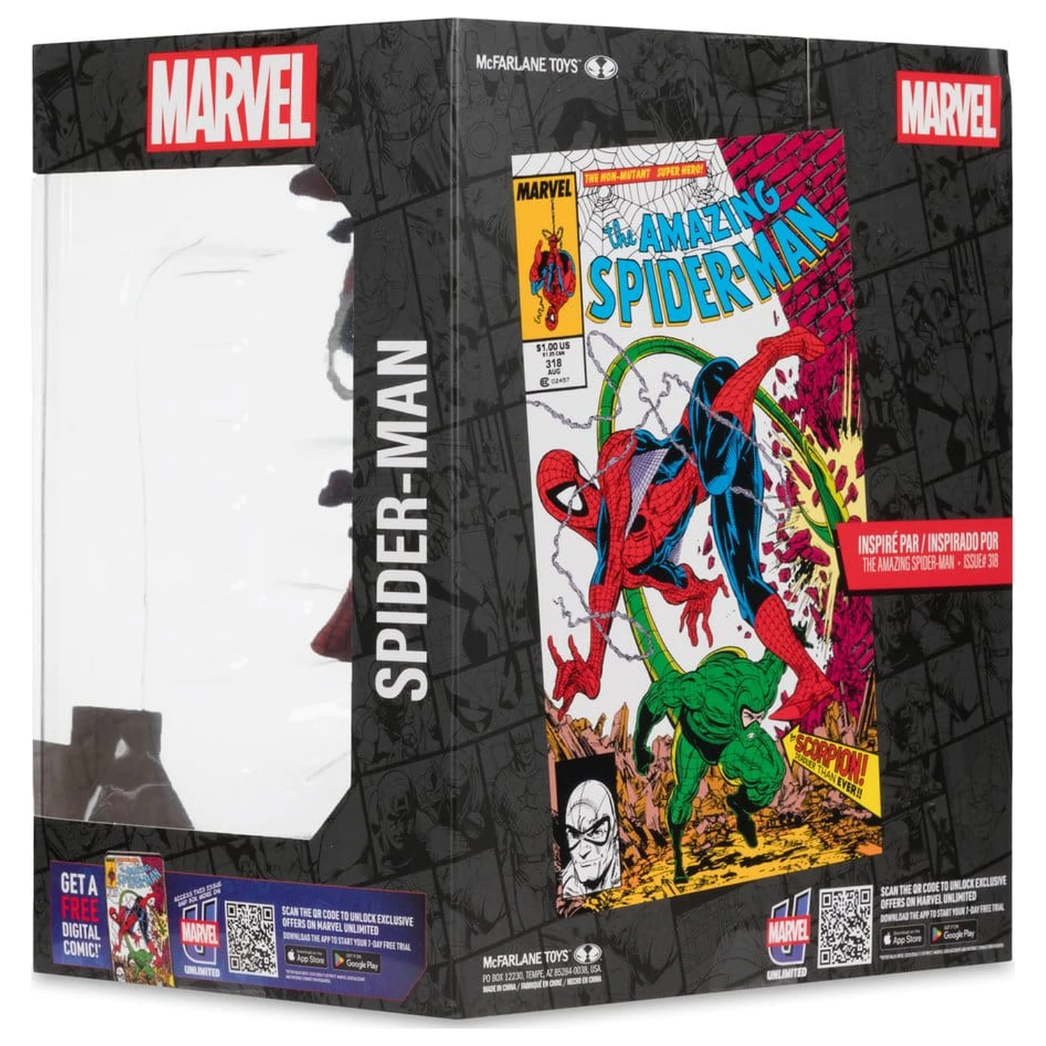 Marvel Collection PVC figura 1/10 Spider-Man (The Amazing Spider-Man #318) 17 cm termékfotó