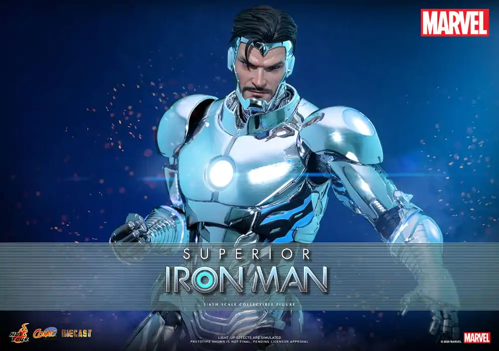 Marvel Comic Diecast Masterpiece 1/6 Superior Iron Man akciófigura 32 cm termékfotó
