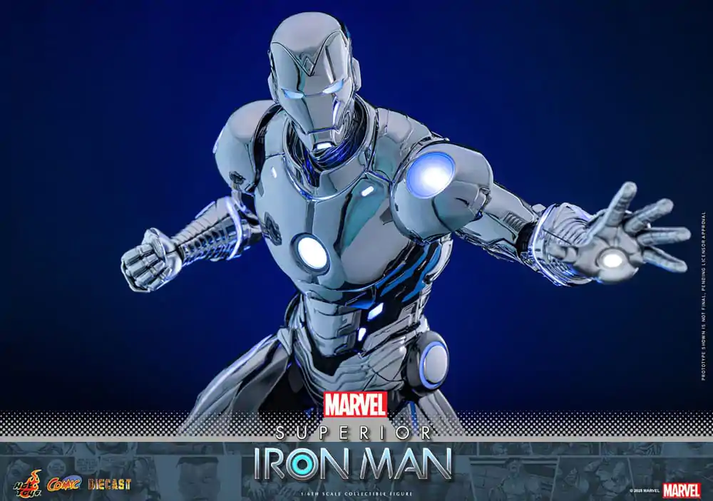 Marvel Comic Diecast Masterpiece 1/6 Superior Iron Man akciófigura 32 cm termékfotó