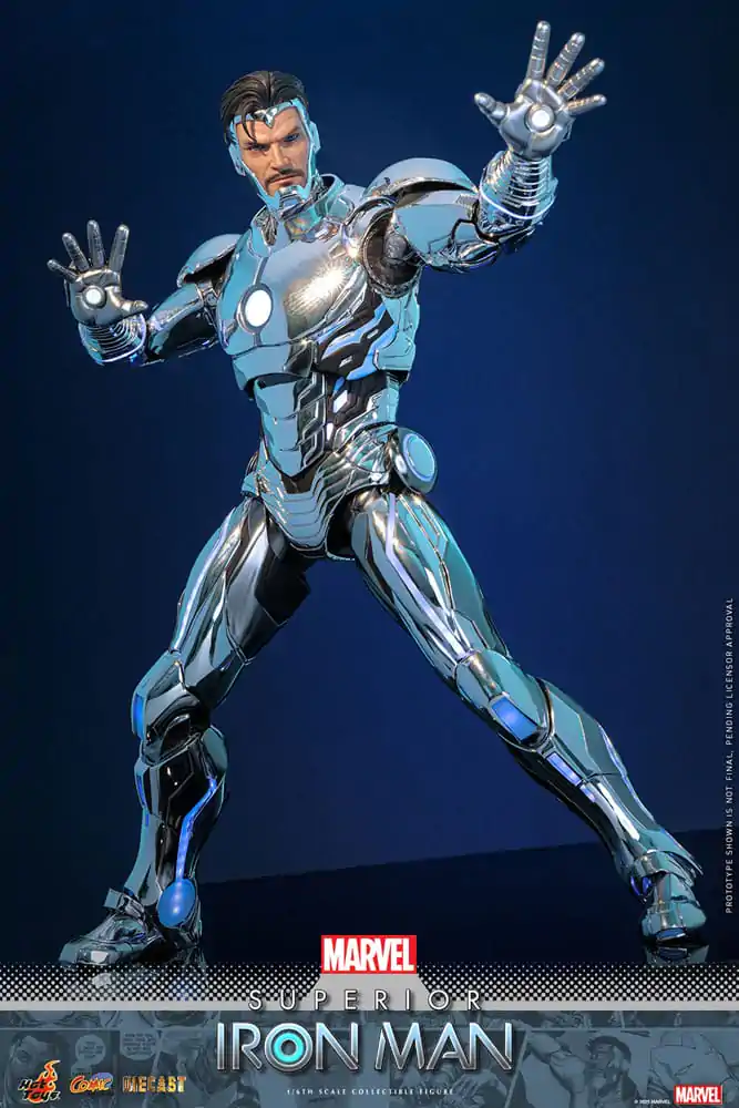 Marvel Comic Diecast Masterpiece 1/6 Superior Iron Man akciófigura 32 cm termékfotó