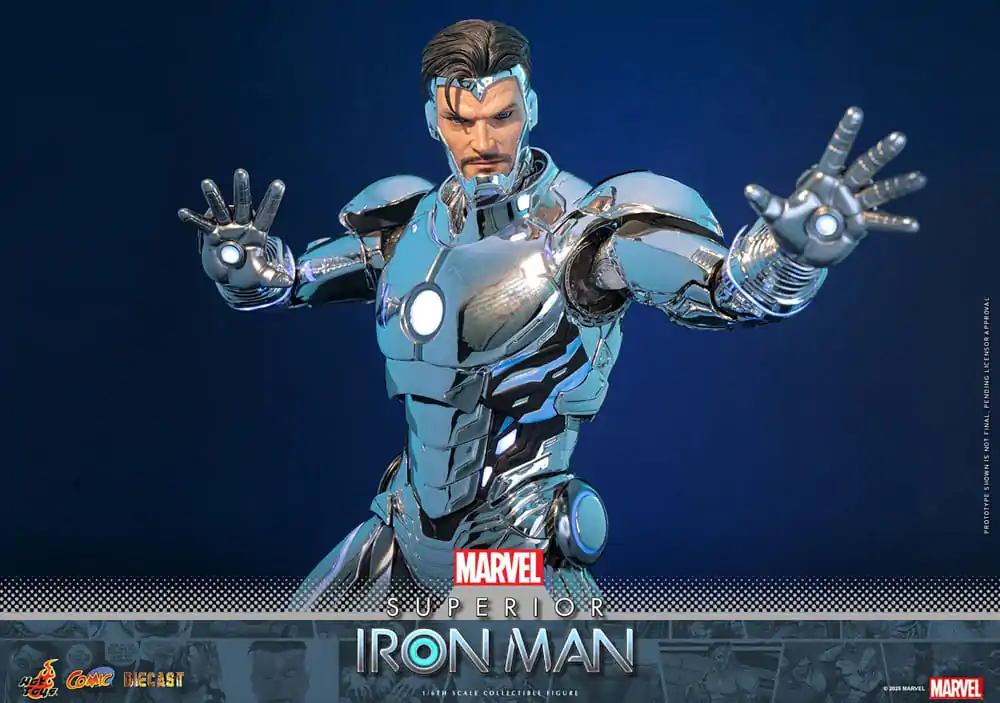 Marvel Comic Diecast Masterpiece 1/6 Superior Iron Man akciófigura 32 cm termékfotó