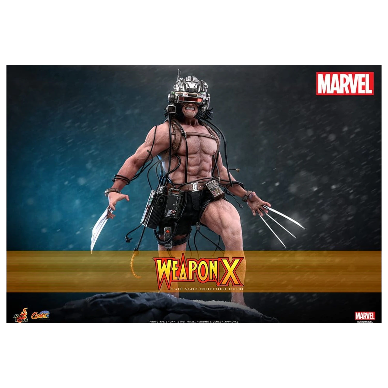 Marvel Comic Masterpiece 1/6 Weapon X akciófigura 31 cm termékfotó