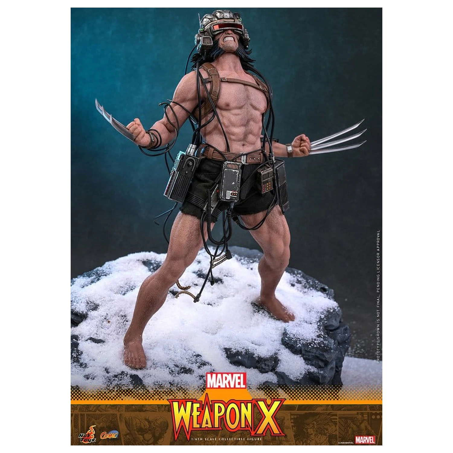 Marvel Comic Masterpiece 1/6 Weapon X akciófigura 31 cm termékfotó