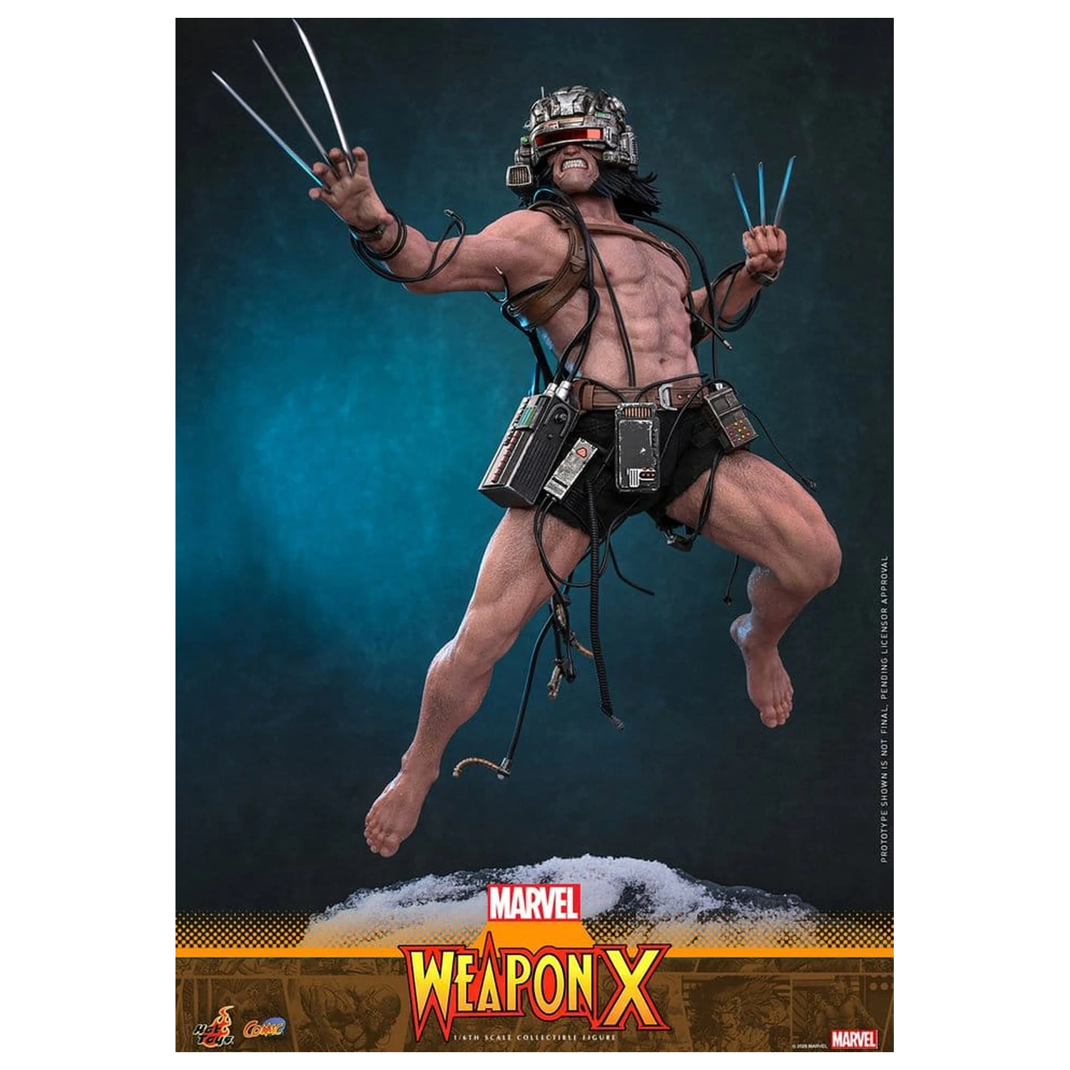 Marvel Comic Masterpiece 1/6 Weapon X akciófigura 31 cm termékfotó