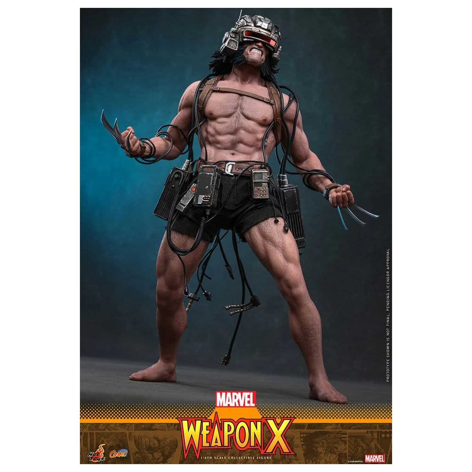 Marvel Comic Masterpiece 1/6 Weapon X akciófigura 31 cm termékfotó