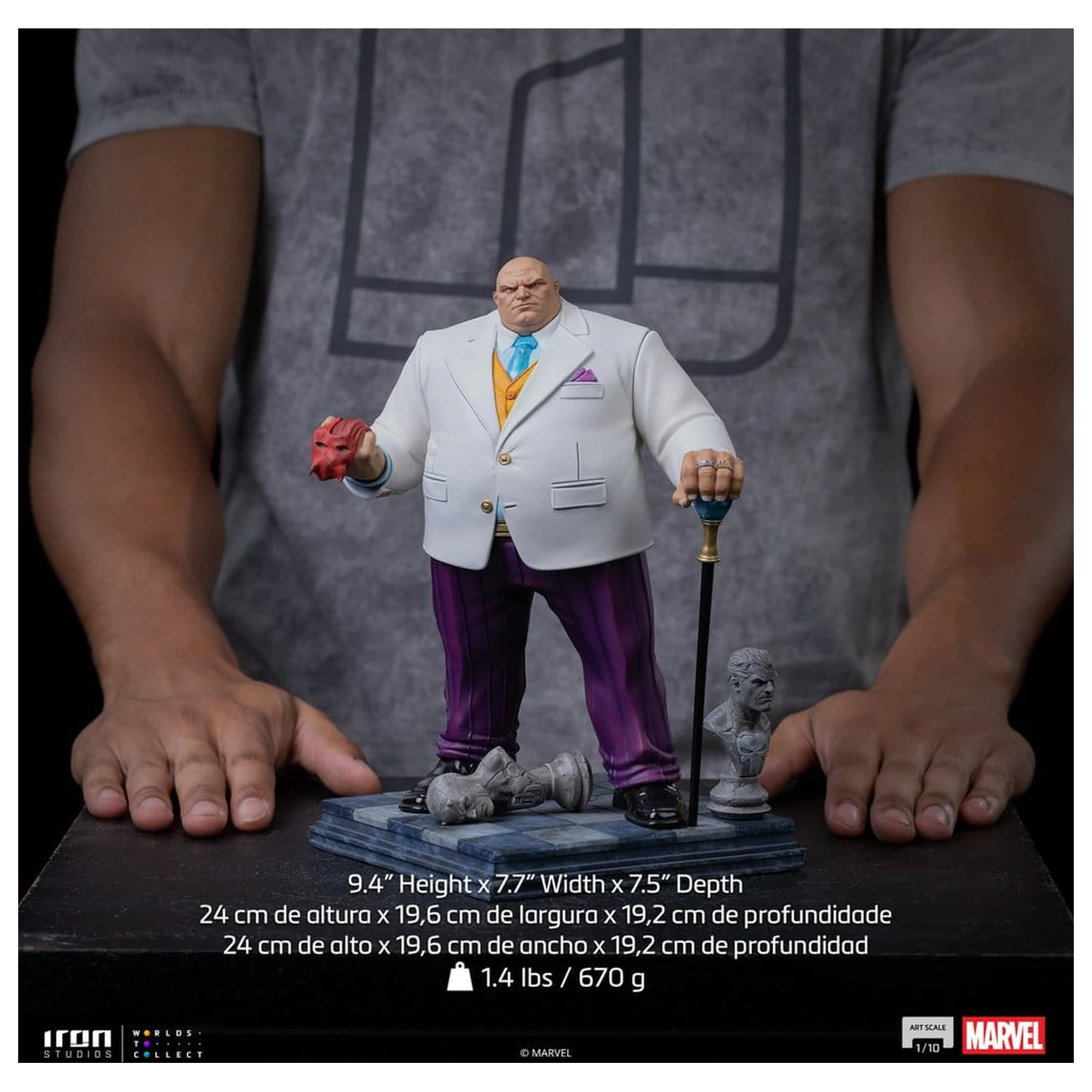 Marvel Comics Art Scale 1/10 Kingpin szobor figura 24 cm termékfotó