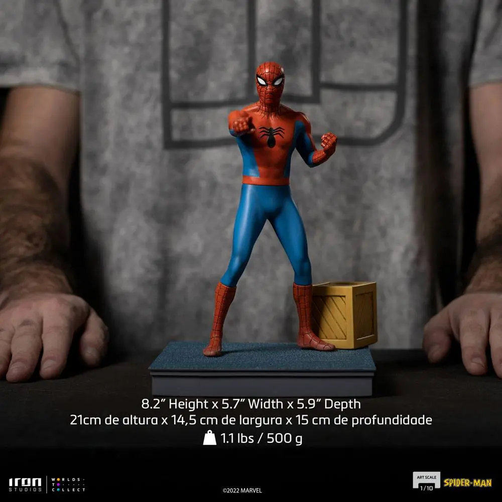 Marvel Comics Art Scale 1/10 Spider-Man (1967 Animated TV Series) szobor figura 21 cm termékfotó