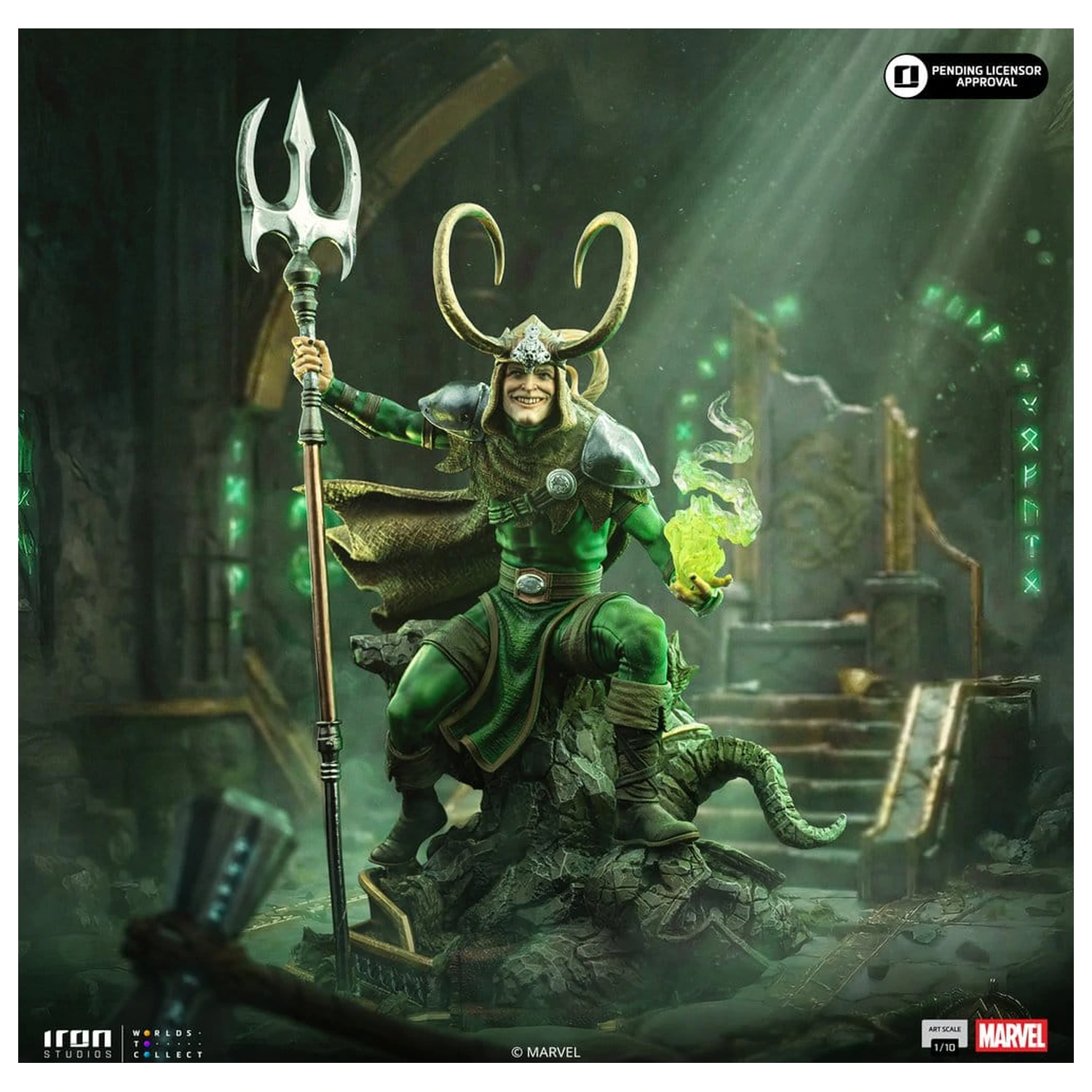Marvel Comics Art Scale szobor figura 1/10 Loki 28 cm termékfotó