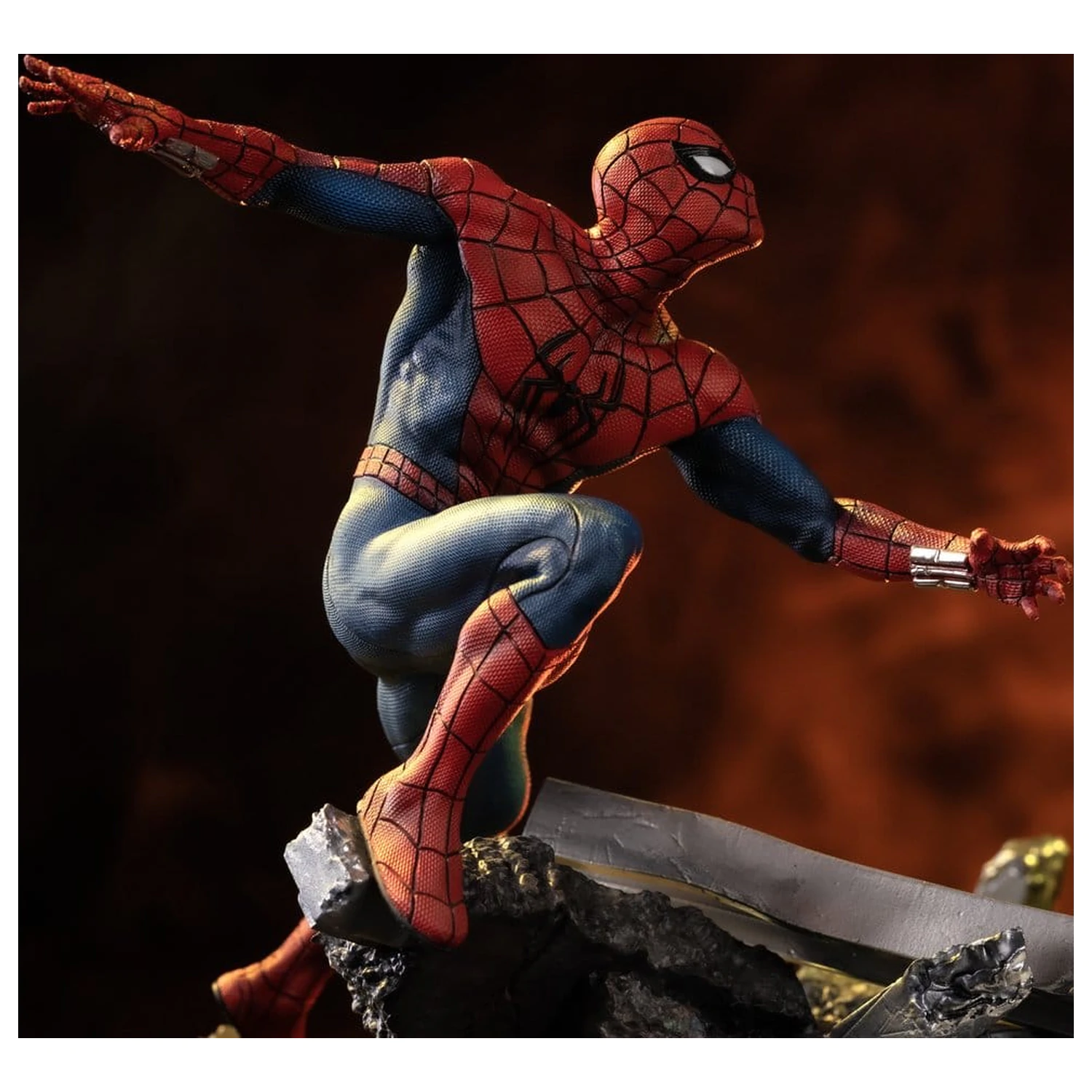 Marvel Comics Art Scale szobor figura 1/10 Spider-Man vs Hulk 38 cm termékfotó