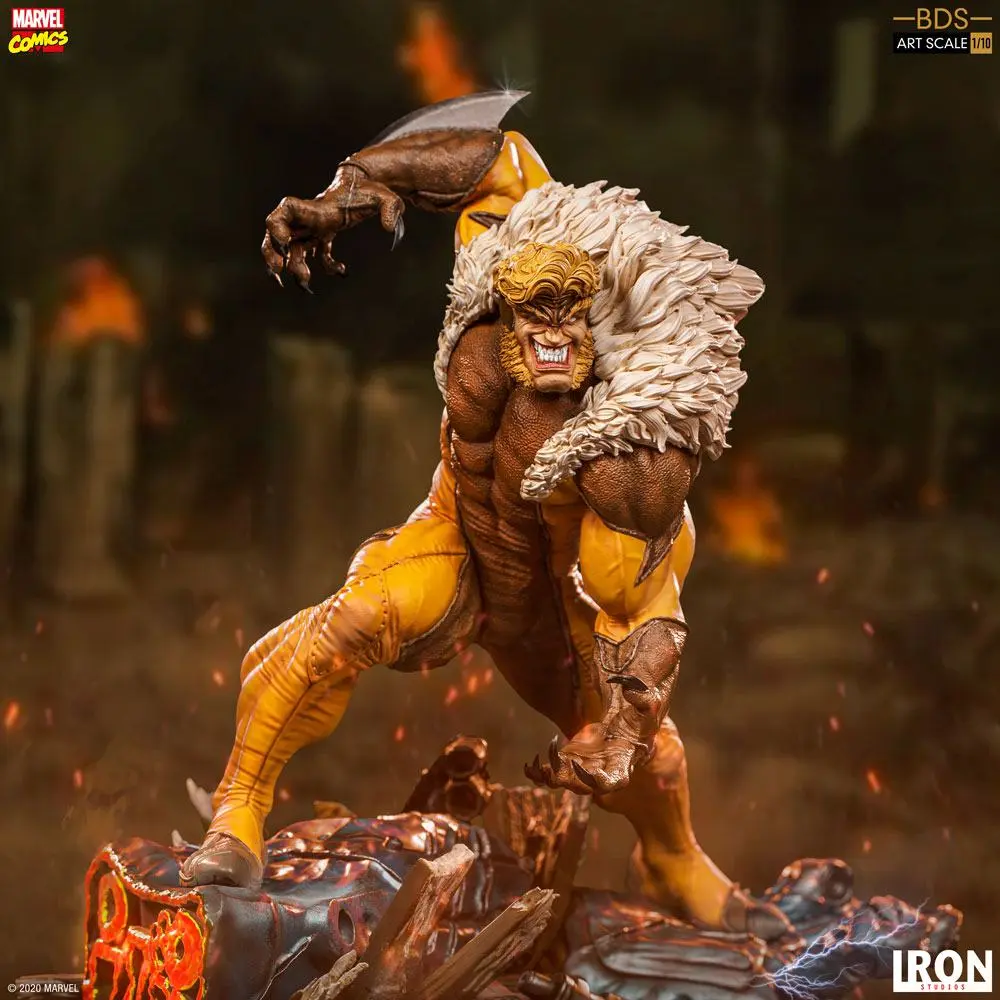 Marvel Comics BDS Art Scale 1/10 Sabretooth szobor figura 21 cm termékfotó