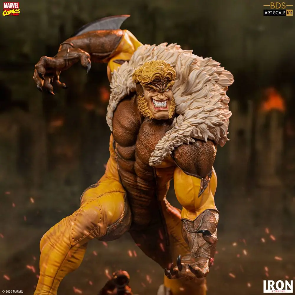 Marvel Comics BDS Art Scale 1/10 Sabretooth szobor figura 21 cm termékfotó