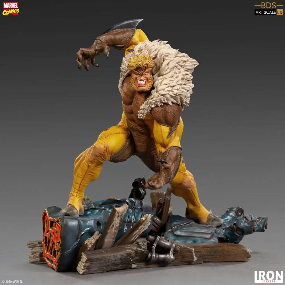 Marvel Comics BDS Art Scale 1/10 Sabretooth szobor figura 21 cm termékfotó
