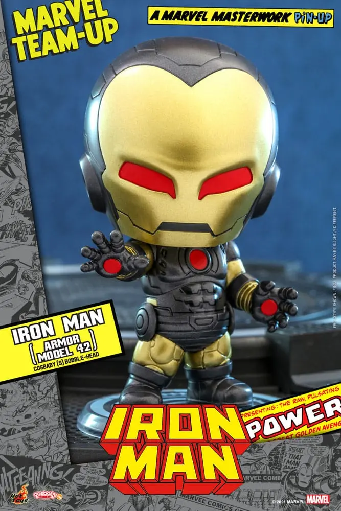 Marvel Comics Cosbaby (S) Mini Figure Iron Man (Armor Model 42) 10 cm termékfotó