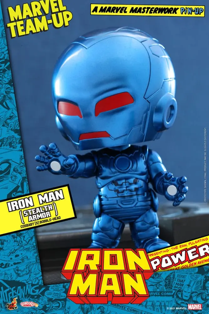 Marvel Comics Cosbaby (S) Minifigur Iron Man (Stealth Armor) 10 cm termékfotó