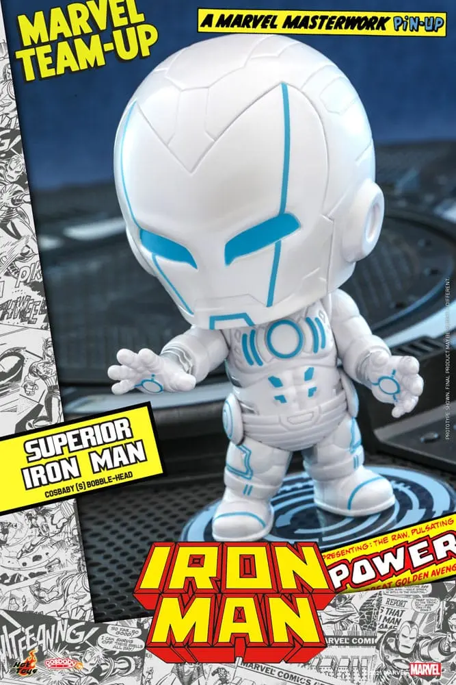 Marvel Comics Cosbaby (S) Minifigur Superior Iron Man 10 cm termékfotó