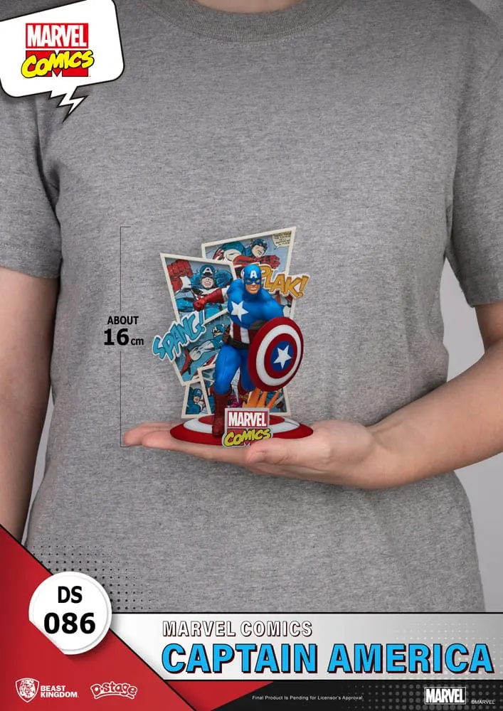 Marvel Comics D-Stage Amerika Kapitány PVC Diorama szobor 16 cm termékfotó