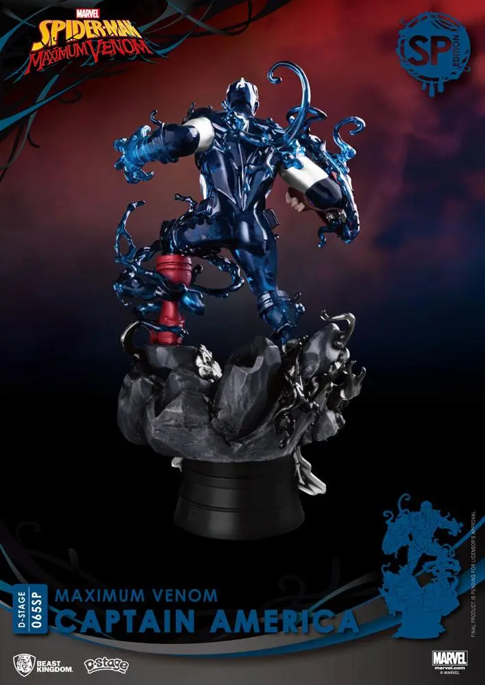 Marvel Comics D-Stage Maximum Venom Captain America Special Edition PVC Diorama szobor 16 cm termékfotó