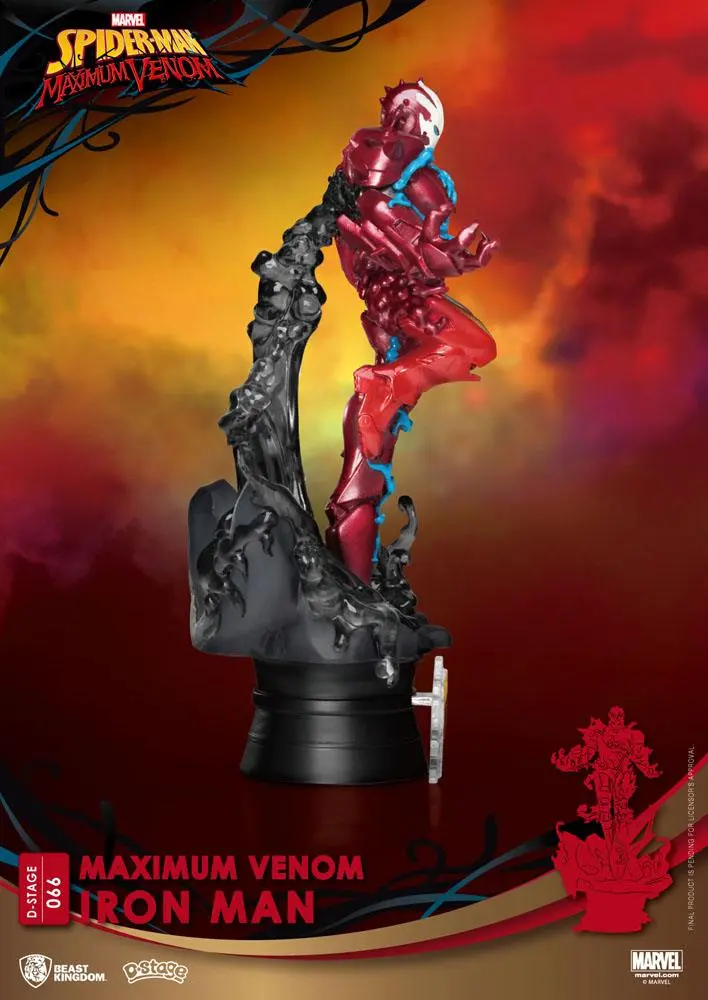 Marvel Comics D-Stage Maximum Venom Iron Man PVC Diorama 16 cm termékfotó