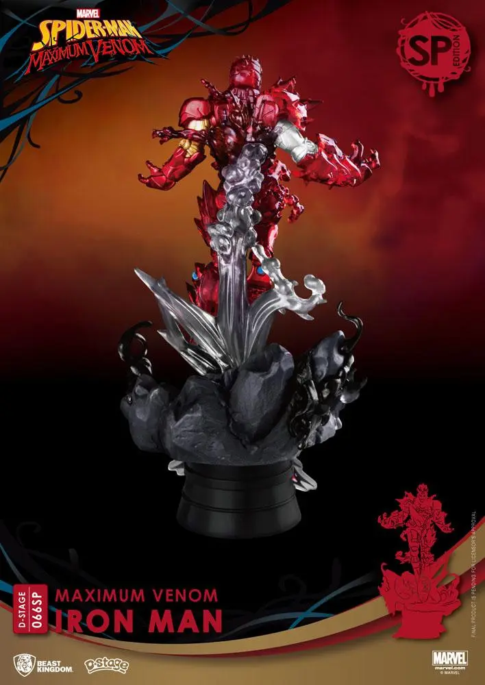 Marvel Comics D-Stage Maximum Venom Iron Man Special Edition PVC Diorama szobor 16 cm termékfotó