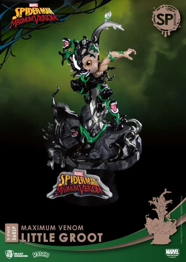 Marvel Comics D-Stage Maximum Venom Little Groot Special Edition PVC Diorama szobor 16 cm termékfotó