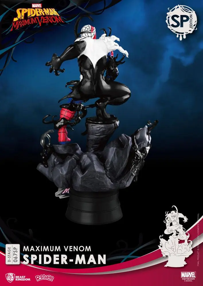 Marvel Comics D-Stage Maximum Venom Spider-Man Special Edition PVC Diorama szobor 16 cm termékfotó
