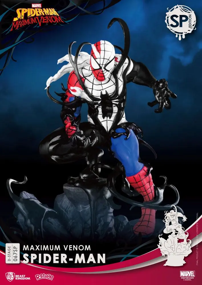 Marvel Comics D-Stage Maximum Venom Spider-Man Special Edition PVC Diorama szobor 16 cm termékfotó