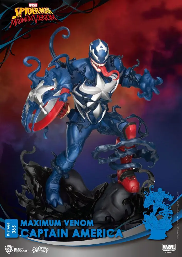Marvel Comics D-Stage PVC Diorama Maximum Venom Amerika Kapitány 16 cm termékfotó