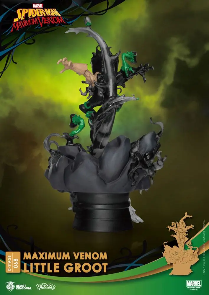 Marvel Comics D-StageMaximum Venom Little Groot PVC Diorama szobor 16 cm termékfotó