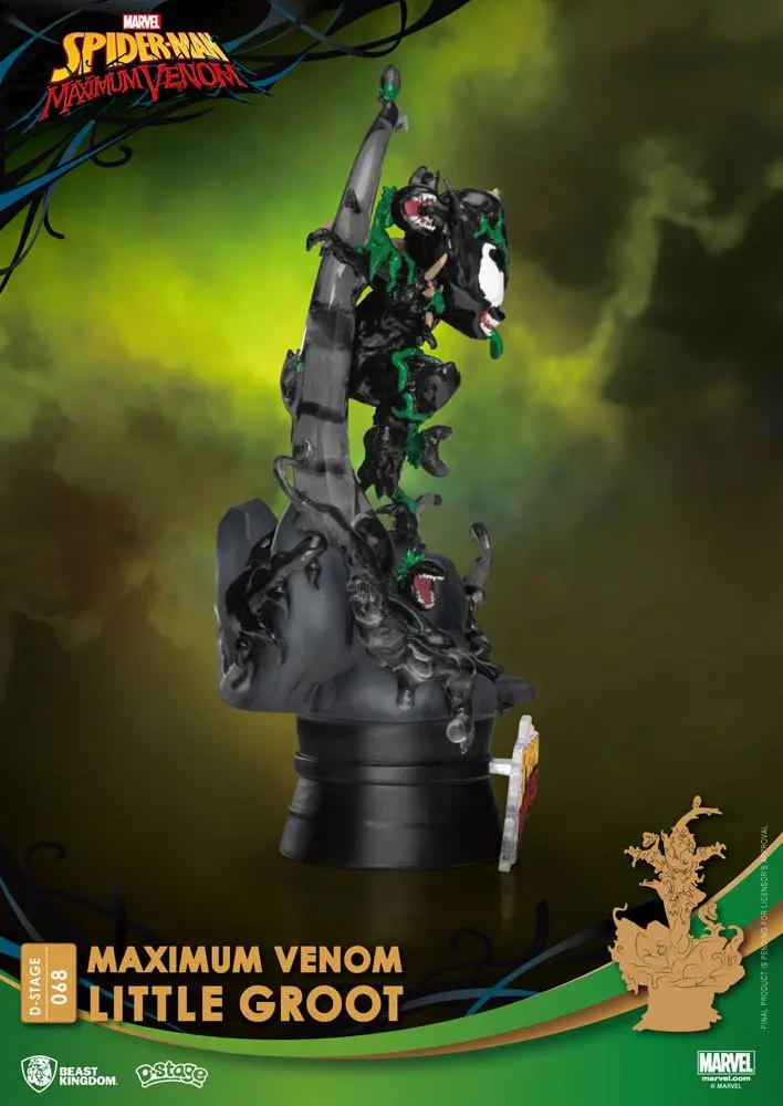 Marvel Comics D-StageMaximum Venom Little Groot PVC Diorama szobor 16 cm termékfotó