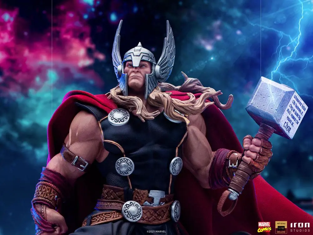 Marvel Comics Deluxe Art Scale 1/10 Thor Unleashed szobor figura 28 cm termékfotó