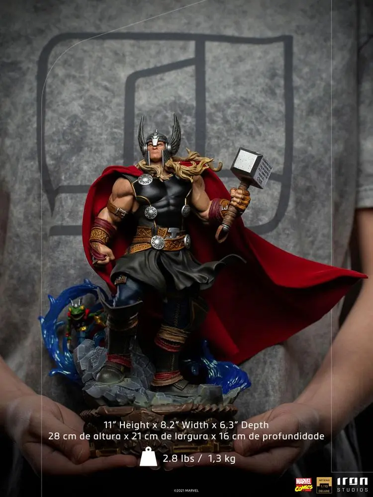 Marvel Comics Deluxe Art Scale 1/10 Thor Unleashed szobor figura 28 cm termékfotó